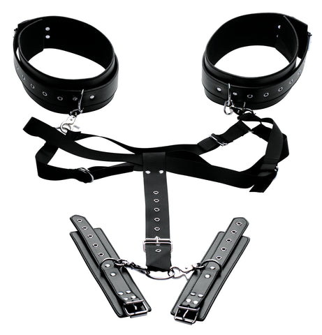 Master Series Acquire Thigh Harness and Wrist Cuffs – Restraint Set > Bondage Gear > Restraints
