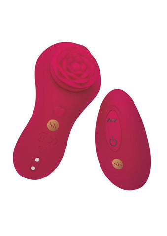 Rosegasm Rose Surprise Panty Vibe - Red STIMULATORS