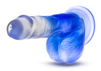 B Yours Morning Dew 6in Dildo Stella Blue with Suction Cup > Dildos > Realistic Dildos