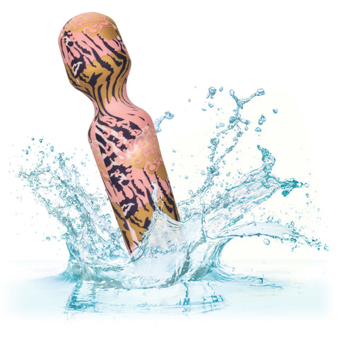 Naughty Bits WTF Wand to Fuck Pink and Gold Flexible Silicone Personal Massager - Waterproof > Sex Toys > Mini Massagers