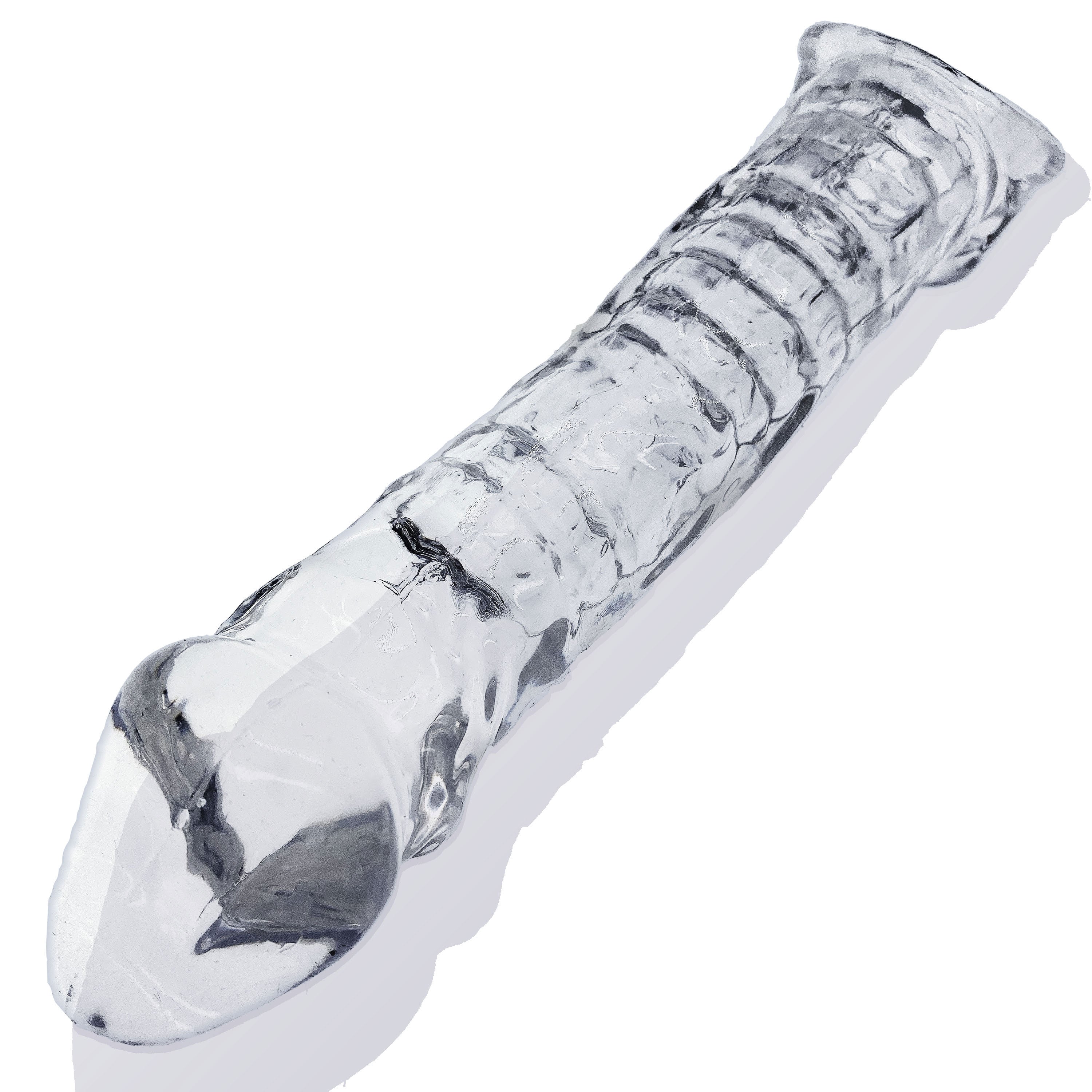 Muscle Ripped Cocksheath Clear - 9 Inch - Adjustable Size Fit > Sex Toys For Men > Penis Sleeves
