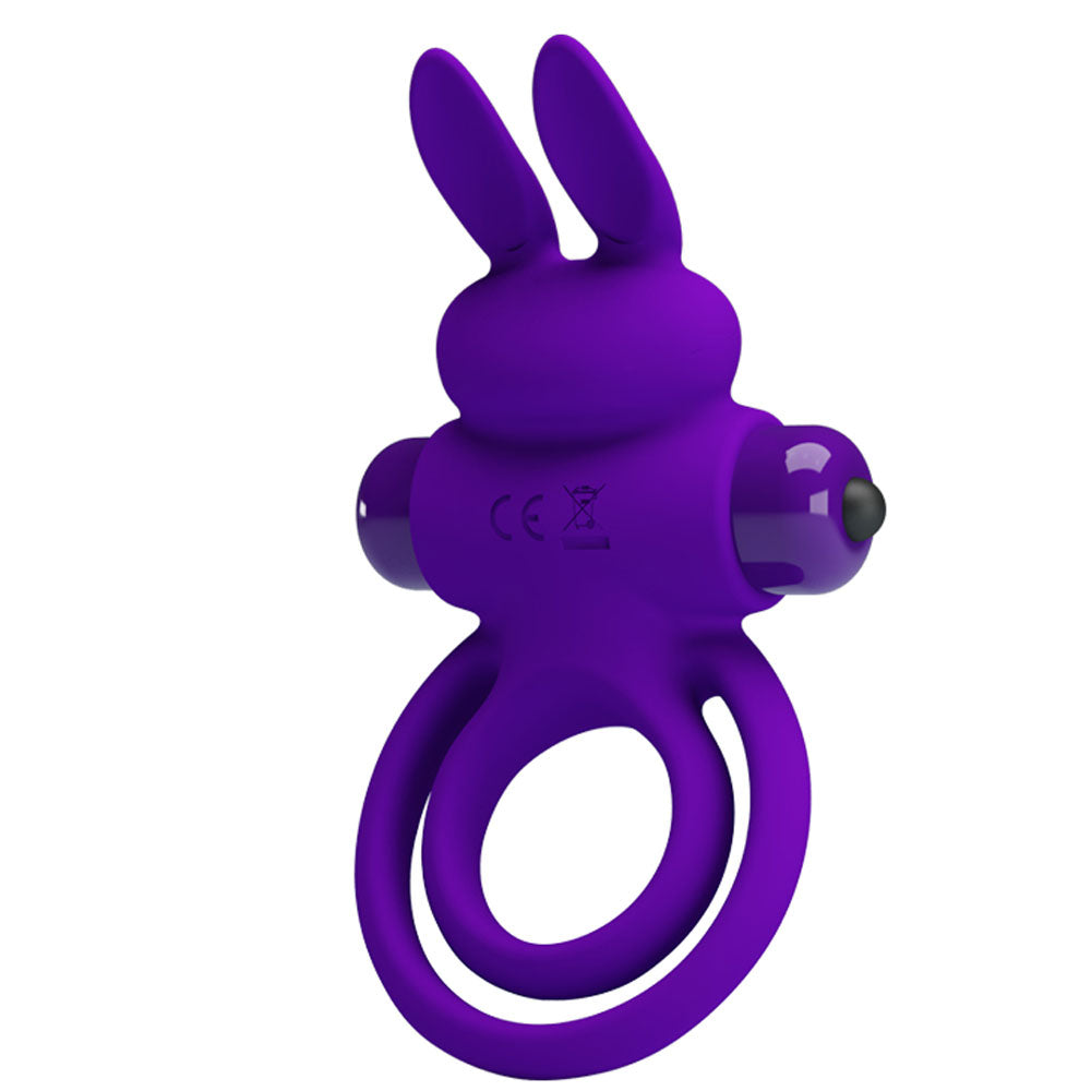 Vibrant 3.82 Inch Penis Ring III – Silicone Rabbit Cock Ring Vibrator > Sex Toys > Couples Toys