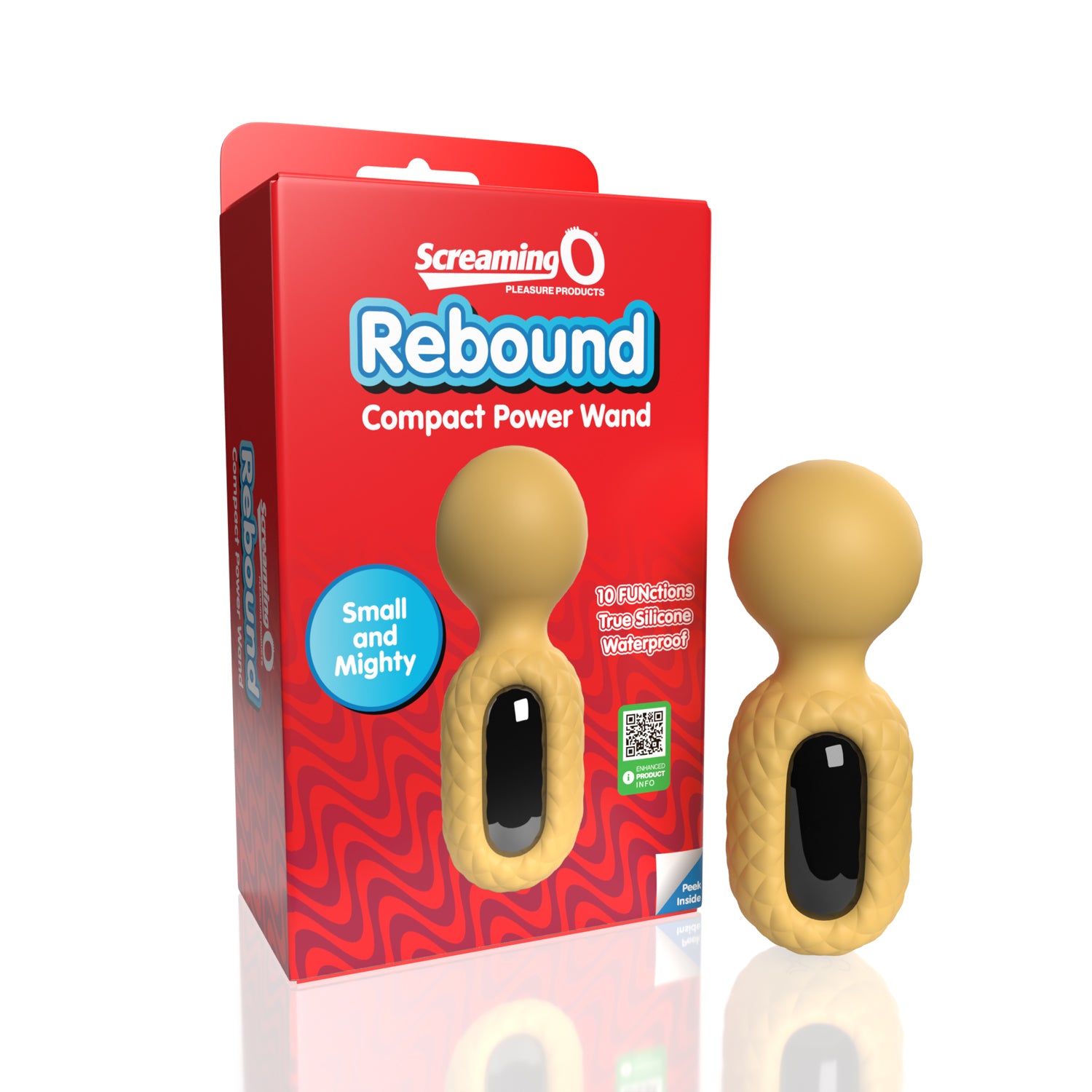 Cuties Rebound Compact Power Wand – Waterproof Rechargeable Wand Vibrator > Sex Toys > Mini Massagers