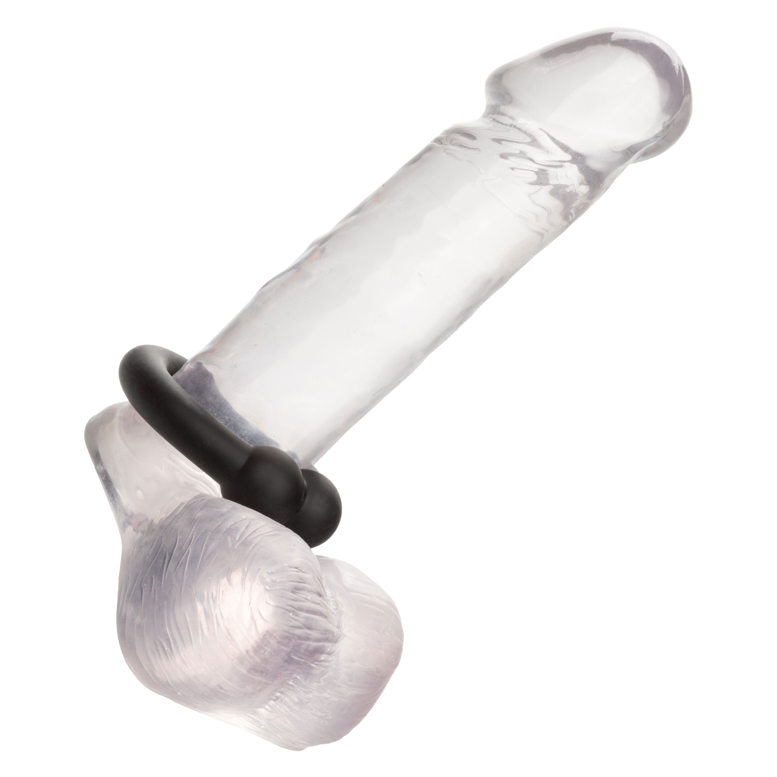 Alpha Liquid Silicone Muscle Ring Stretchy Comfortable Enhancer Ring Black COCK RINGS