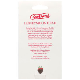 GoodHead Honeymoon Head Kit 4 oz Chocolate Strawberry Glide Stroker > Lube > Oral Gels & Sprays
