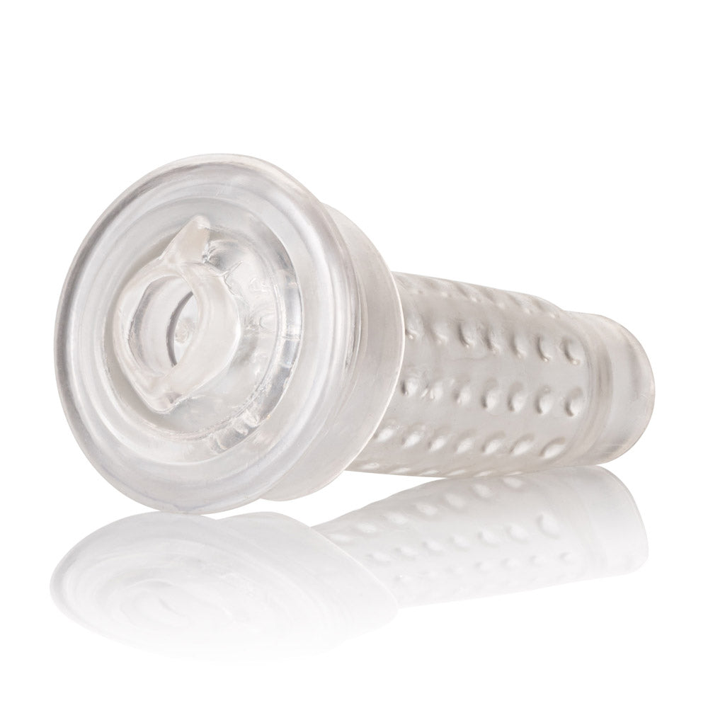 Optimum Series Realistic Stroker Pump Sleeve Pussy 6 Inch > Sex Toys For Men > Masturbators > Manual