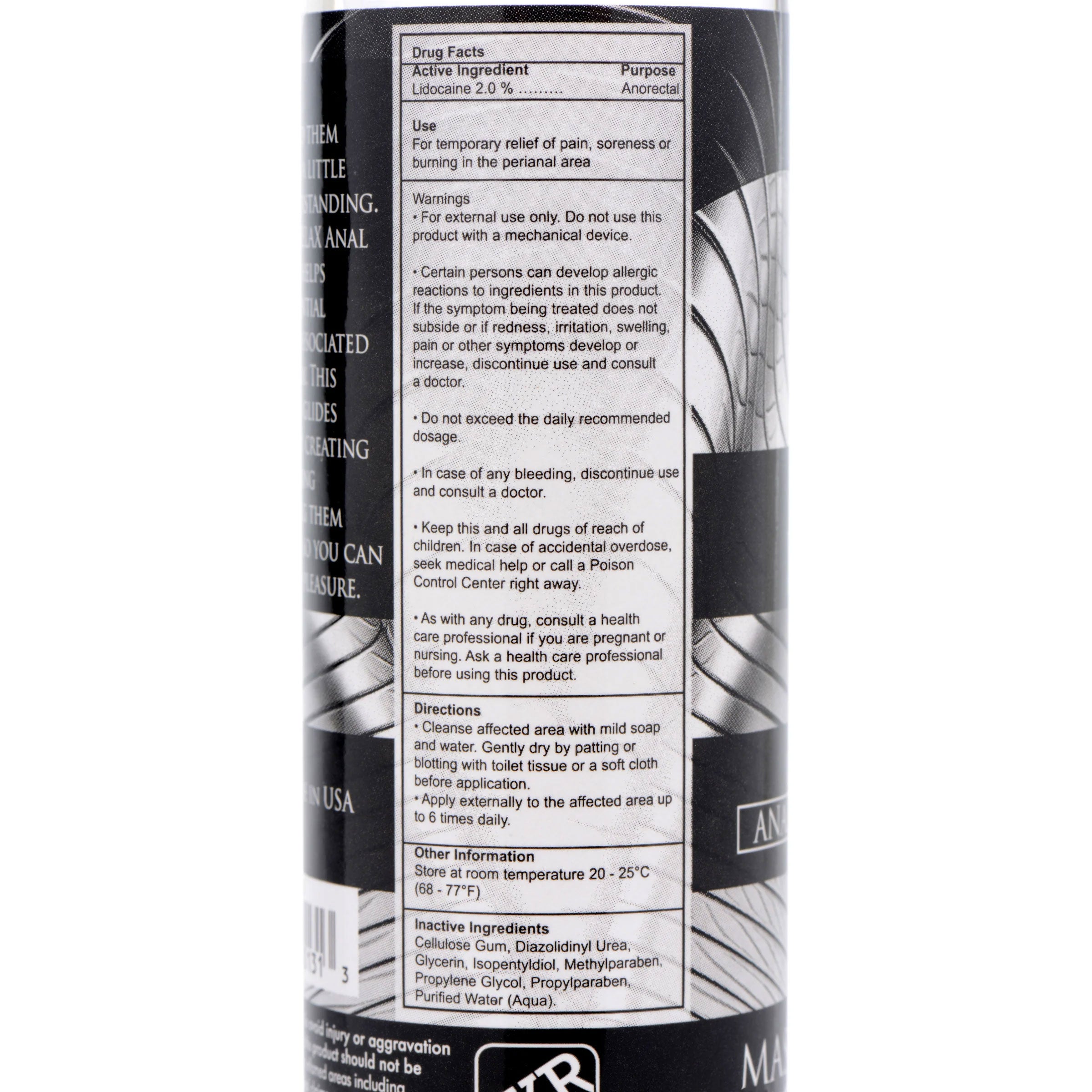 Master Series Ass Relax Desensitizing Lubricant 4.25 Ounce (126ml) > Lube > Anal
