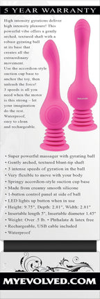 Evolved GYRO VIBE - Super Vibrator 24.8 cm Waterproof > Vibrators > Standard Vibrators