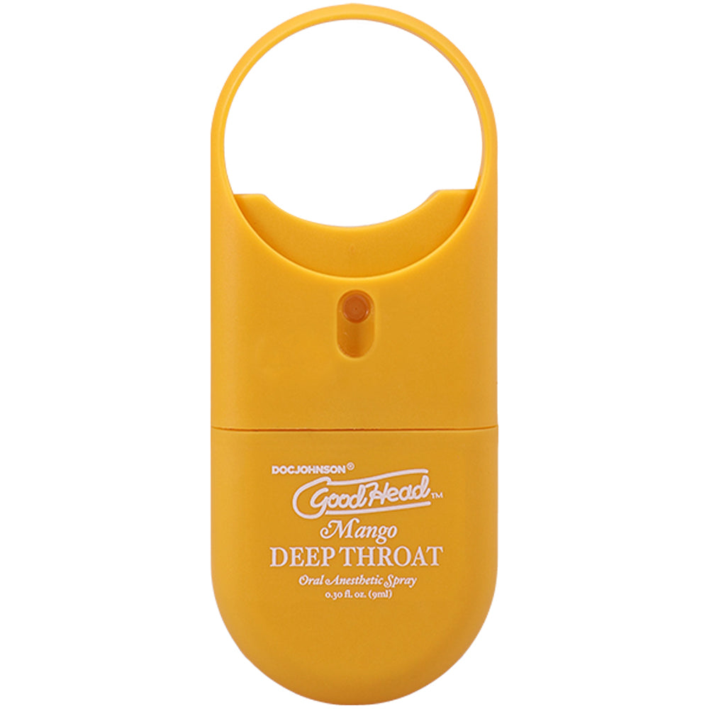 GoodHead Deep Throat Spray To-Go Mango 0.30 Fl Oz Oral Spray > Lube > Oral Gels & Sprays