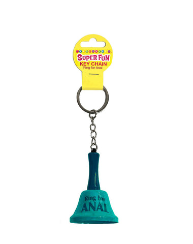 Super Fun Keychain Ring for Anal Play Novelty Bell Keychain Blue Gag Gifts & Novelties