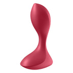 Satisfyer Backdoor Lover Red Silicone Anal Plug Vibrator 10 cm > Anal Range > Vibrating Butt Plugs