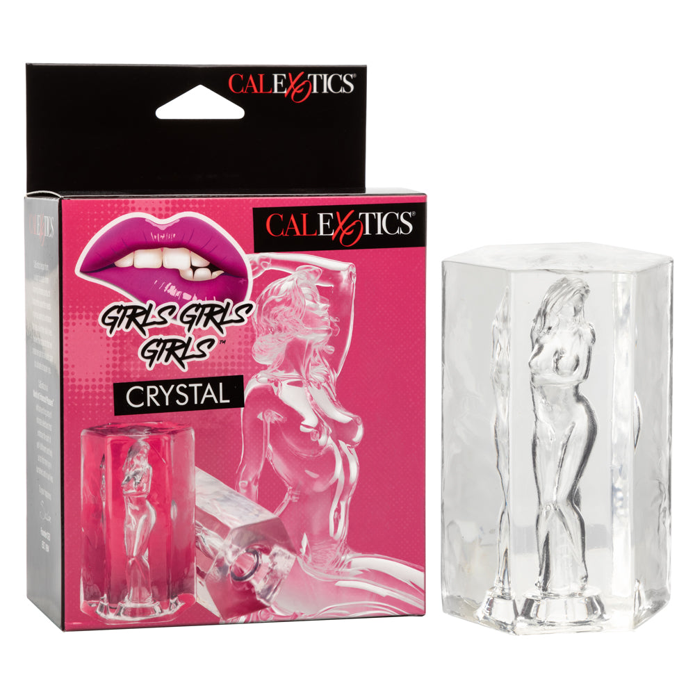 Girls Girls Girls Crystal Clear Soft Stretchy Masturbator With Suction Seal Clear > Sex Toys For Men > Masturbators > Manual