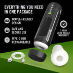 M for Men Master Blaster Automatic Male Masturbator Black > Sex Toys For Men > Masturbators > Vibrating
