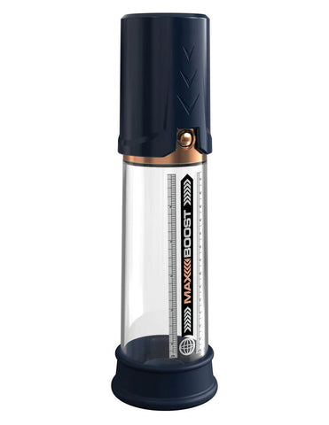 Pump Worx Max Boost Penis Pump in Blue PUMPS Male Electric