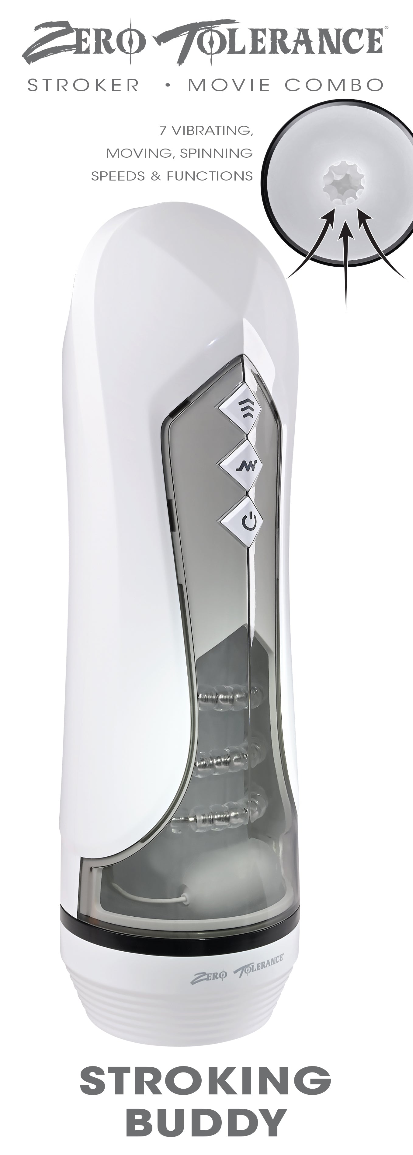 Zero Tolerance Stroking Buddy Male Masturbation Sleeve > Sex Toys For Men > Masturbators > Vibrating