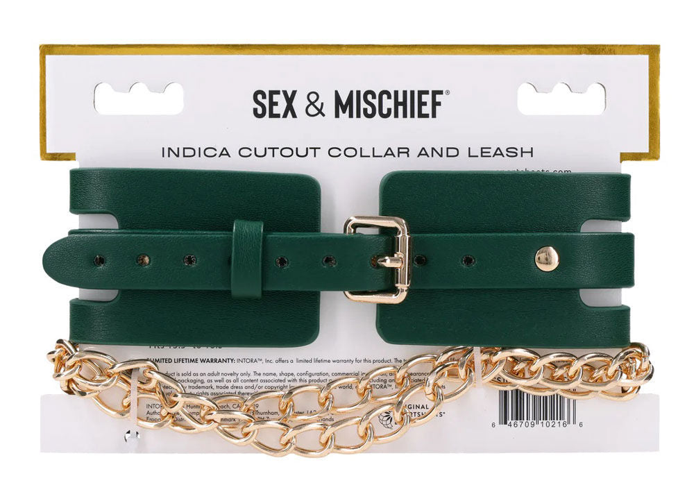 Indica Cutout Cuffs (Green) – Luxury Collar > Bondage Gear > Collars & Leashes