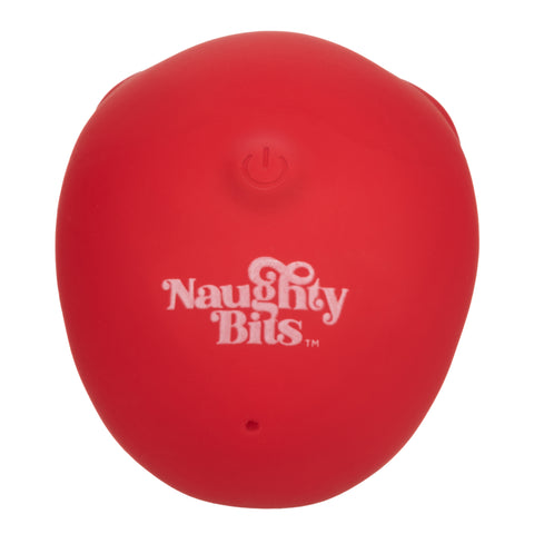 Naughty Bits Bone Head Handheld Massager Red Silicone with 10 Vibration Functions Waterproof Rechargeable > Vibrators > Standard Vibrators