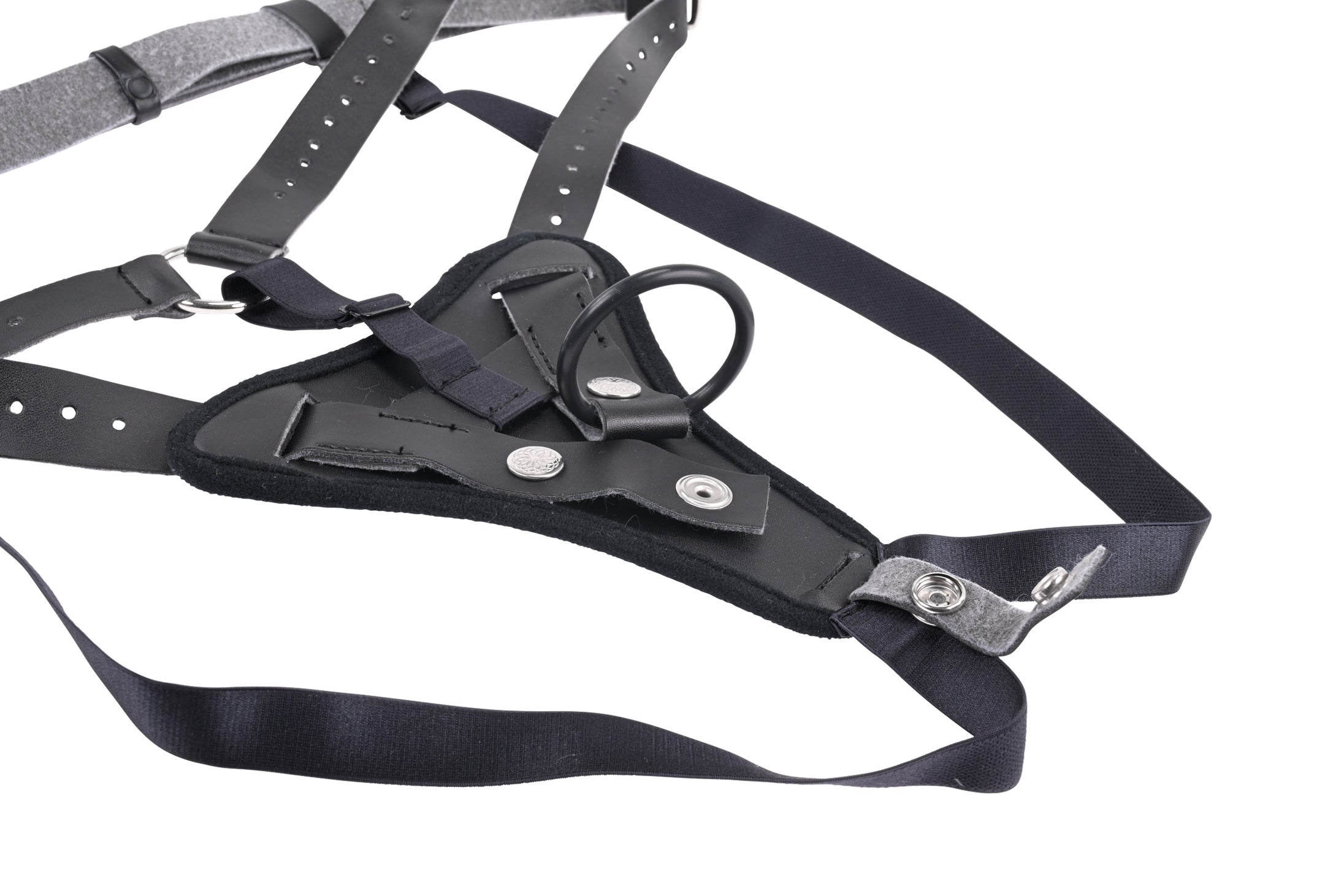 Sportsheets Aurora High Waisted Strap-On Harness (Black) Adjustable Up to 60 Inch Hips - Strap-On Harness > Dildos > Strap On Harnesses