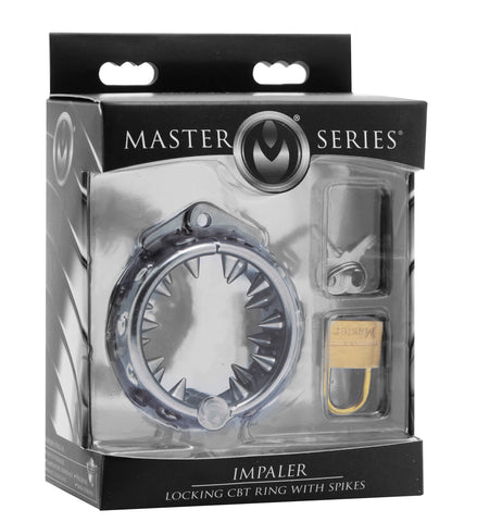 Master Series Impaler Locking Ring with Spikes – CBT Ring > Bondage Gear > Male Chastity