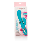Enchanted Lover Vibrating Massager with Rotating Beads and Clitoral Stimulator in Teal Silicone > Vibrators > Ladies > Rabbit