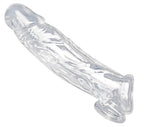 Realistic Clear Penis Enhancer and Ball Stretcher – Lifelike Penis Sleeve and Ball Stretcher > Sex Toys For Men > Penis Sleeves