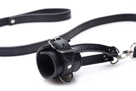 Strict Ball Stretcher With Leash Adult Sex Toy Ball Stretcher