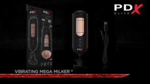 PDX  Elite Vibrating Mega Milker - Rechargeable Powered Stroker