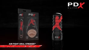 PDX Elite Air-Tight Anal Stroker - Black/ Anal Stroker