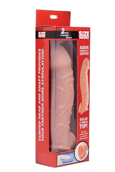 2in Extender Sleeve Flesh - 9 In Total Length, 1.2 In Diameter > Sex Toys For Men > Penis Sleeves Main image