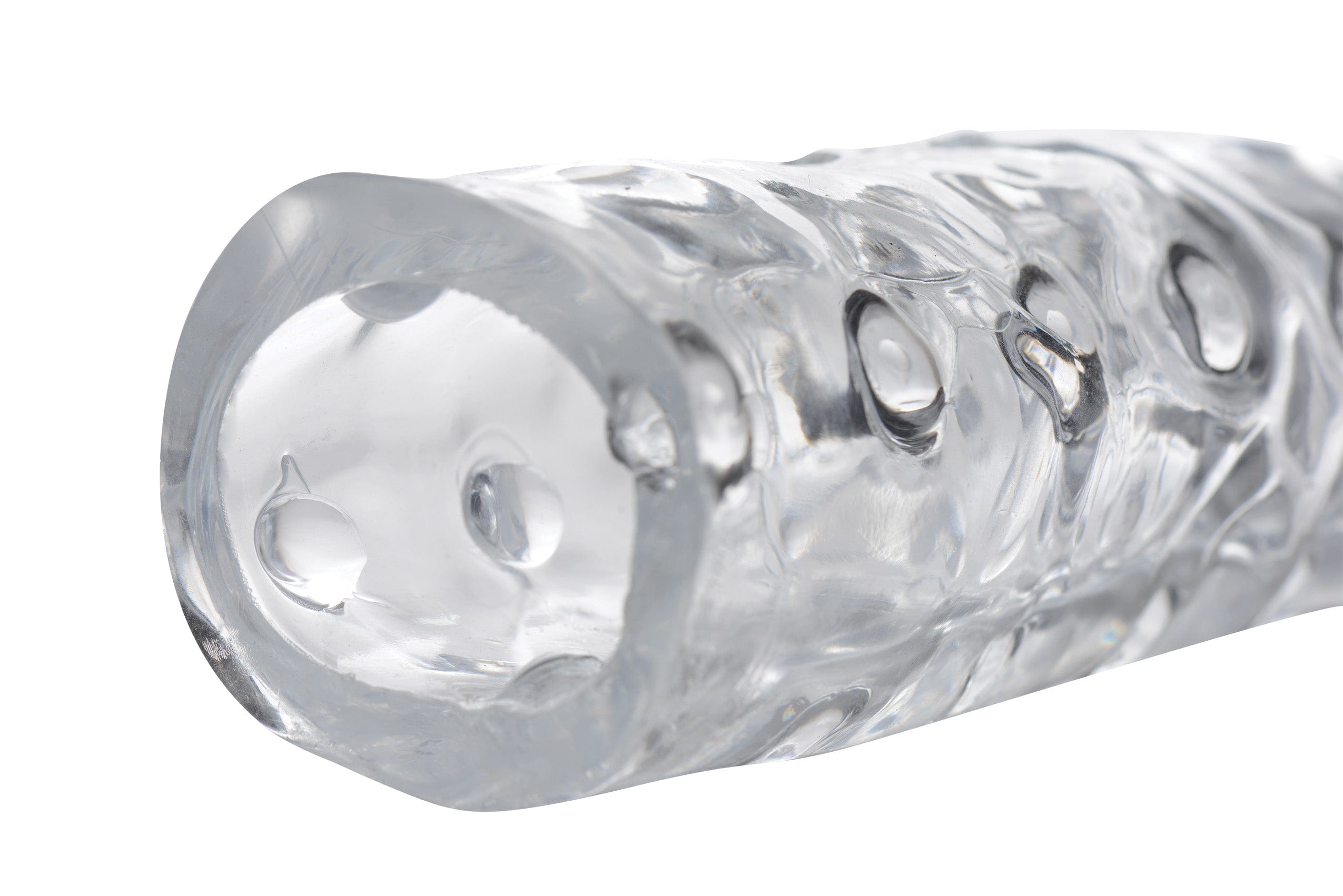 Clear Penis Enhancer Sleeve 3 Inch Length 1 Inch Girth Extension Sleeve > Sex Toys For Men > Penis Sleeves