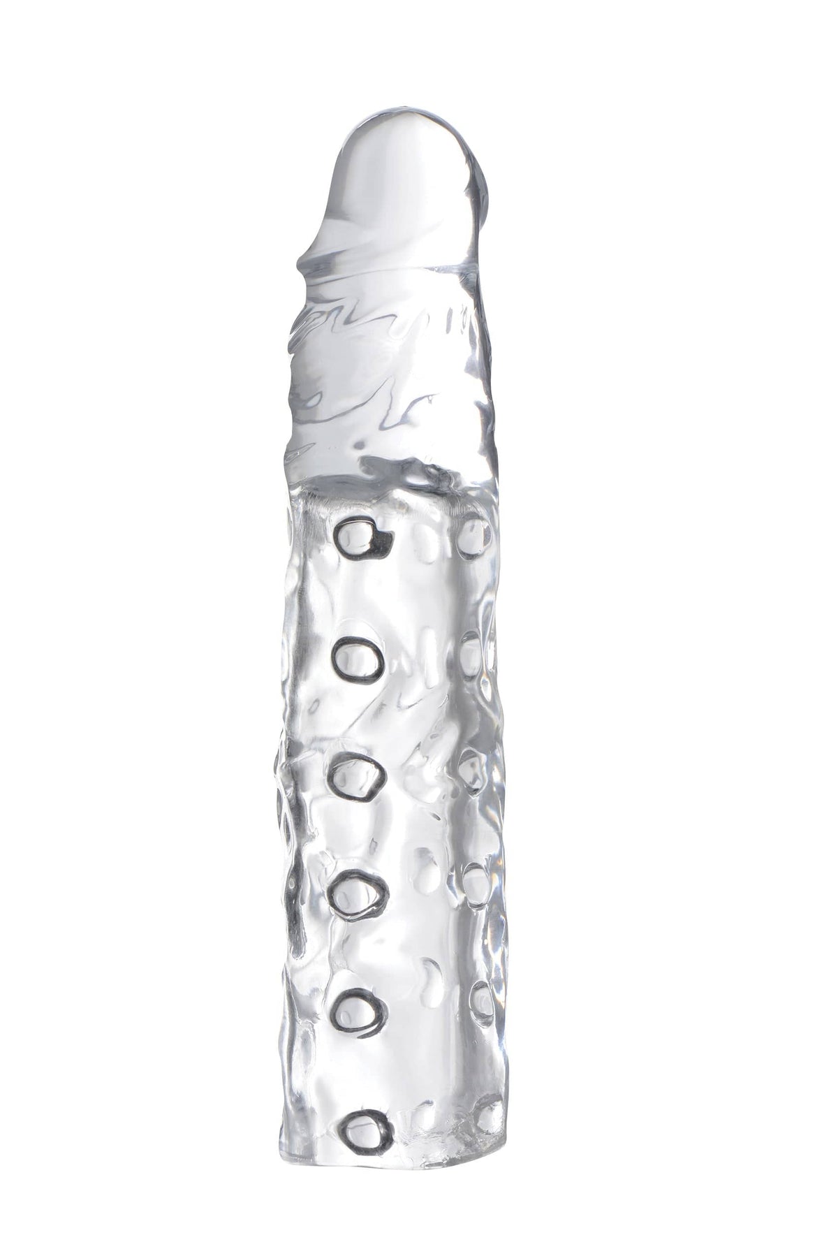Clear Penis Enhancer Sleeve 3 Inch Length 1 Inch Girth Extension Sleeve > Sex Toys For Men > Penis Sleeves
