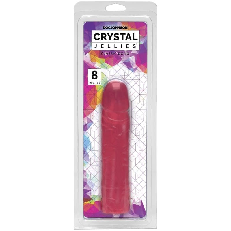 Doc Johnson Crystal Jellies Classic 8 Inch Soft Flexible Dong Secondary image