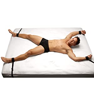 Adjustable Bedroom Restraint Kit Black for Couples > Bondage Gear > Bed Restraints