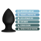 Anal Adventures Platinum Silicone Anal Stout Plug 3.75 Inch Large > Anal Range > Butt Plugs