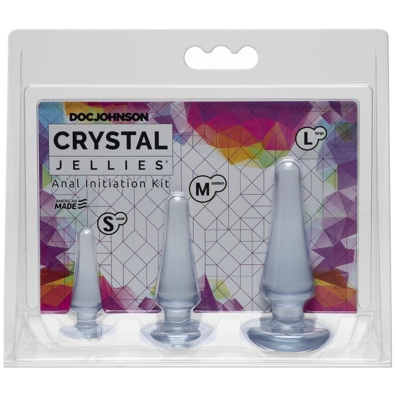 Anal Initiation Kit Clear with Three Sizes Classic Anal Plugs Set Secondary image