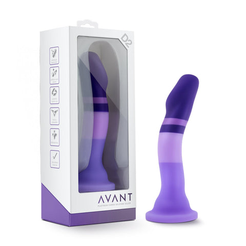 Avant D2 Purple Rain Silicone Dildo Purple DONGS
