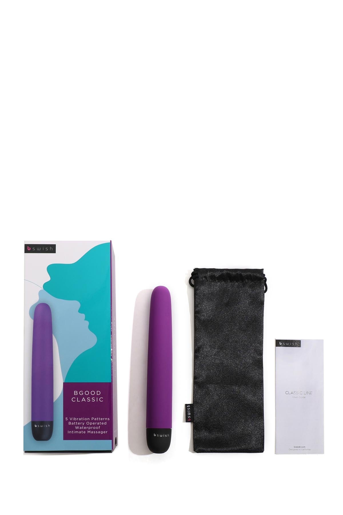Bgood Classic Purple 7 Inch Waterproof Massager Vibrators