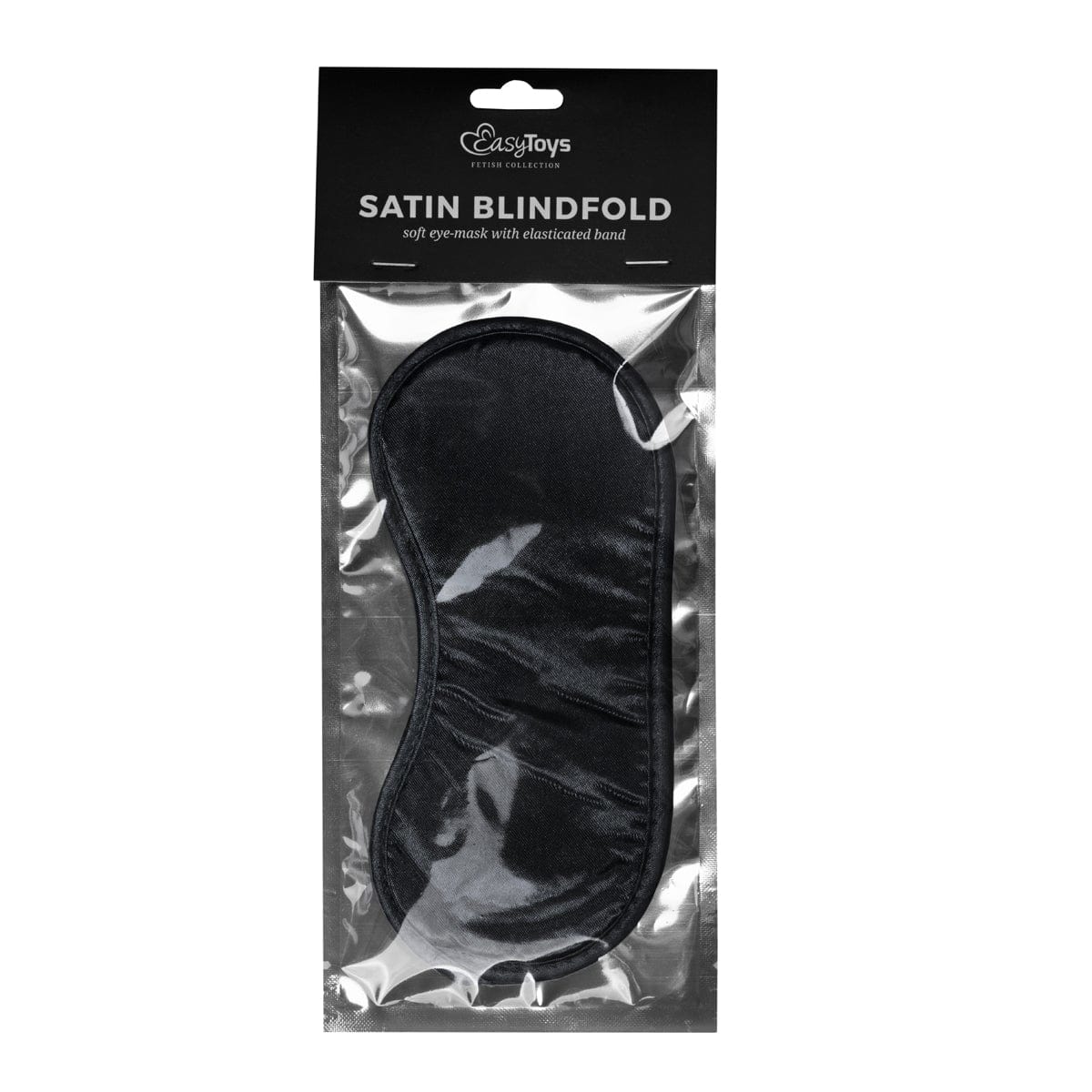 Black Satin Eye Mask – Smooth Sensory Deprivation Blindfold Accessory Secondary image