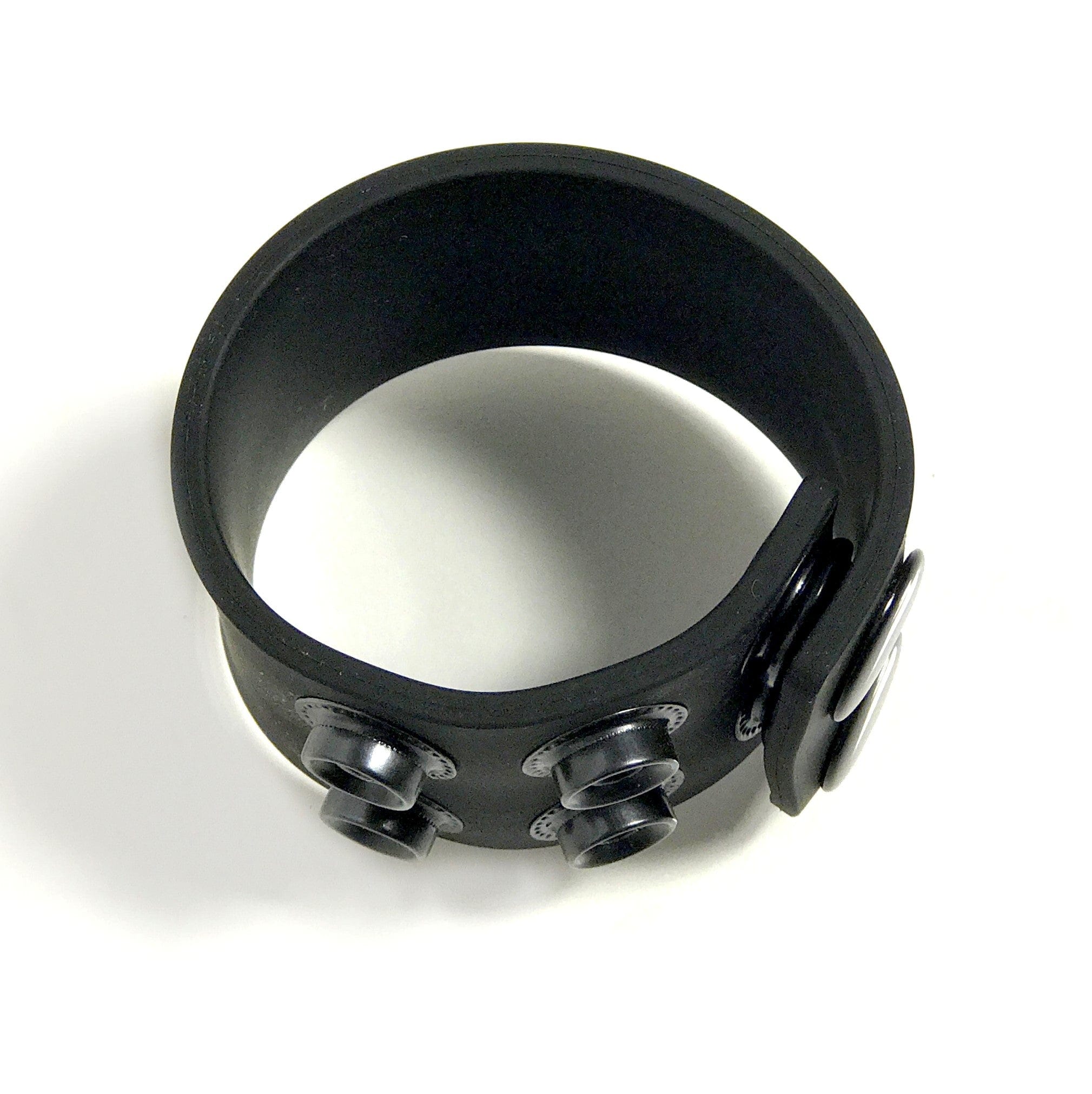 Boneyard Silicone Ball Strap 1.5 Inch with 3 Snap Closure in Black > Cock Ring > Adjustable Main image