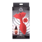 Booty Bloom Silicone Rose Plug Large Red > Anal Range > Butt Plugs