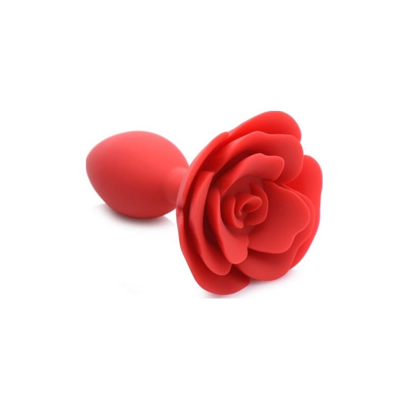 Booty Bloom Silicone Rose Plug Large Red > Anal Range > Butt Plugs