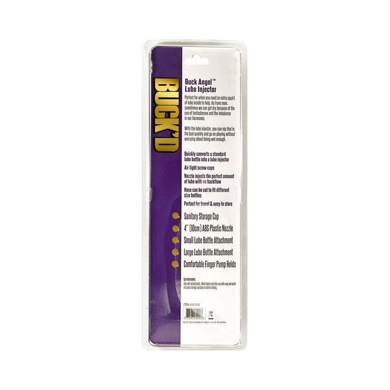 Buckd Lube Injector Four Piece Bottle Adapter Lube Applicator