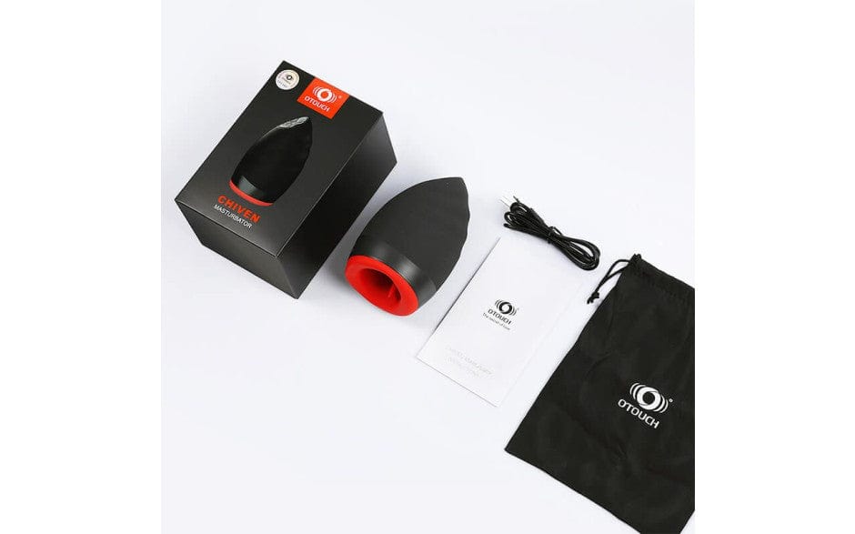 Chiven 2 (Black) – Heating Vibrating Masturbator Strokers - Auto