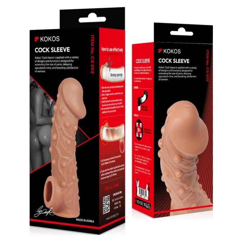 Cock Sleeve 2 Slim fit - Soft Silicone Penis Sleeve Extra 1.3" Inch > Sex Toys For Men > Penis Sleeves