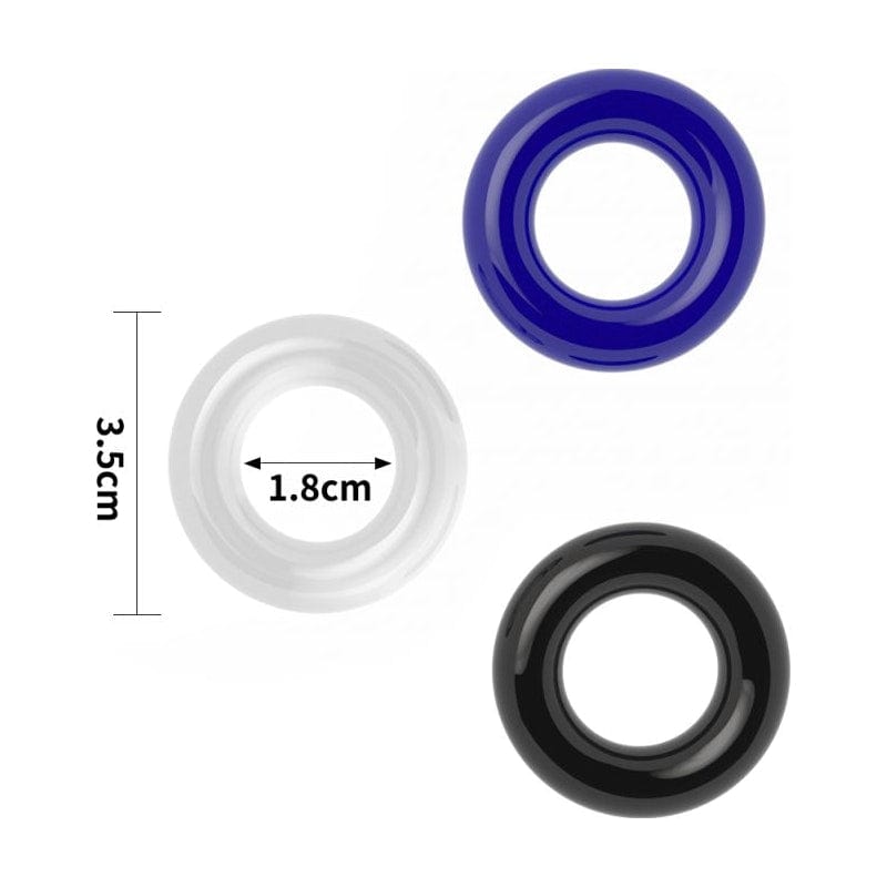Coloured Triple Donut Cock Ring Set > Cock Ring > Sets