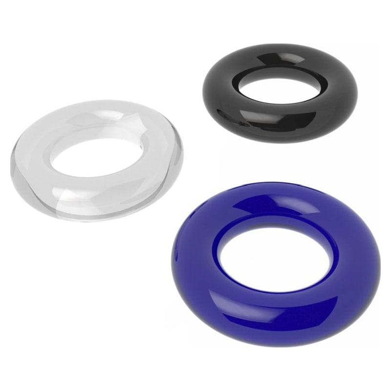 Coloured Triple Donut Cock Ring Set Secondary image