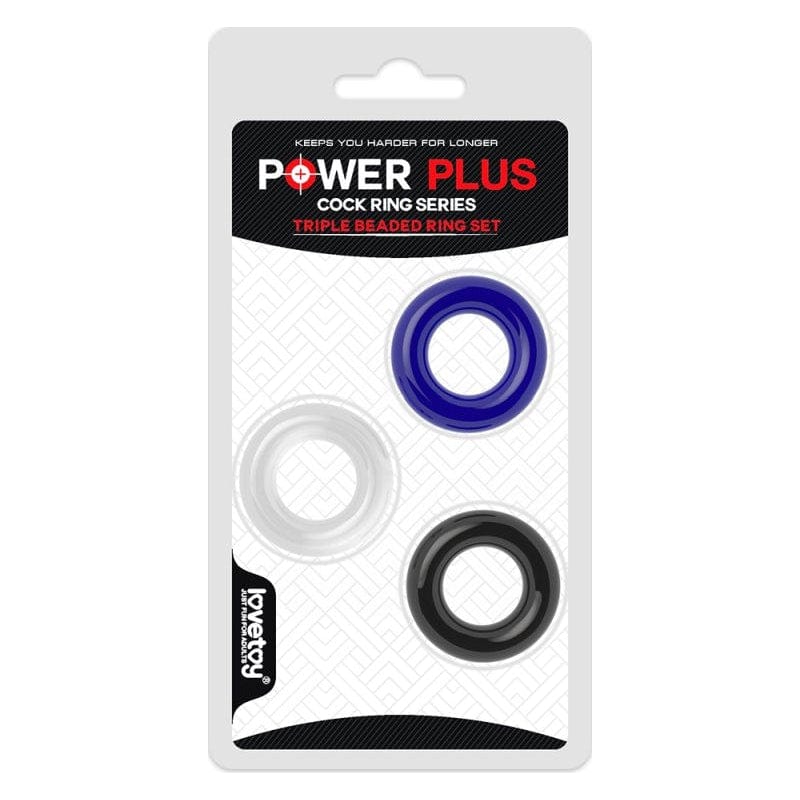 Coloured Triple Donut Cock Ring Set > Cock Ring > Sets Main image