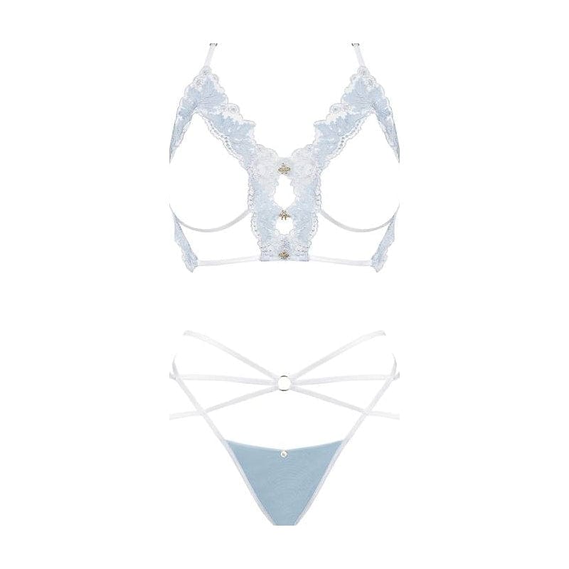 Deilana 2 Piece Set Lingerie in Light Blue > Clothes > Bra Sets