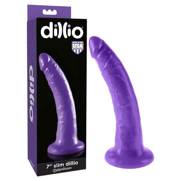Dillio 7'' Slim - 17.8 cm Dong Purple Dongs Neutral