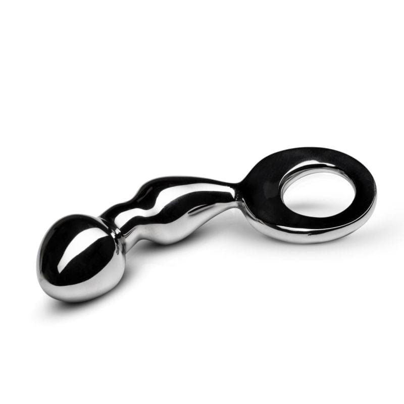 Drang Fun Metal Anal Plug Silver - Luxury Design 4 Inch Secondary image